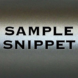 Sample Snippet, Centura Pearl, Single Sided, 90gsm, Platinum