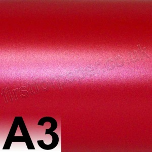 Centura Pearl, Single Sided, 310gsm, A3, Xmas Red
