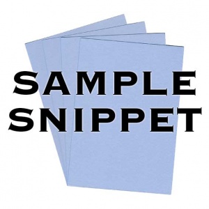 •Sample Snippet, Colorplan, 175gsm, Azure Blue