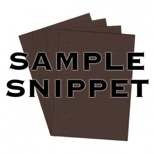 •Sample Snippet, Colorplan, 175gsm, Bagdad Brown