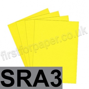 Colorplan, 350gsm,  SRA3, Factory Yellow - 50 sheets