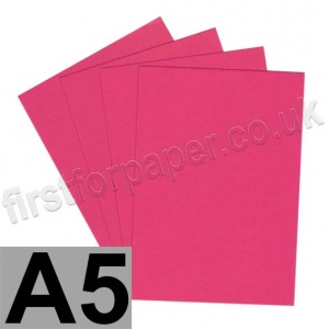 Colorplan, 175gsm, A5, Hot Pink