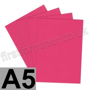Colorplan, 175gsm, A5, Hot Pink