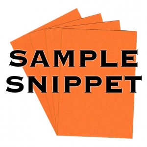 •Sample Snippet, Colorplan, 270gsm, Mandarin