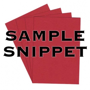 •Sample Snippet, Colorplan, 175gsm, Vermilion