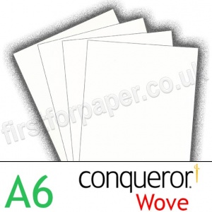 Conqueror Smooth Wove, 120gsm, A6, Brilliant White