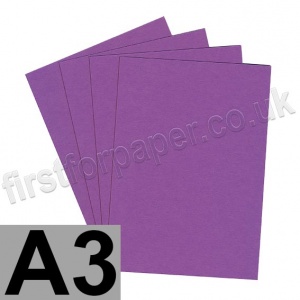 Colorset Recycled Card, 270gsm,  A3, Amethyst