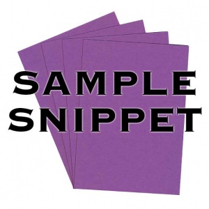 Sample Snippet, Colorset, 350gsm, Amethyst