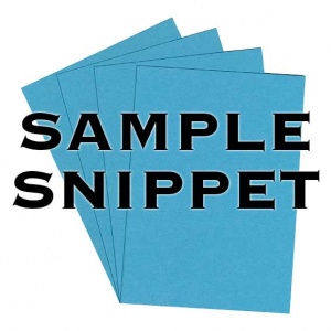•Sample Snippet, Colorset, 350gsm, Aquamarine
