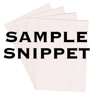 •Sample Snippet, Colorset, 120gsm, Blush