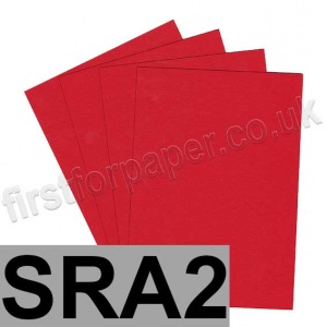 Colorset Recycled Card, 270gsm, SRA2, Bright Red