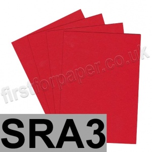Colorset Recycled Paper, 120gsm, SRA3, Bright Red