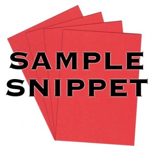 •Sample Snippet, Colorset, 120gsm, Chilli