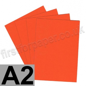 Colorset Recycled Card, 270gsm, A2, Deep Orange