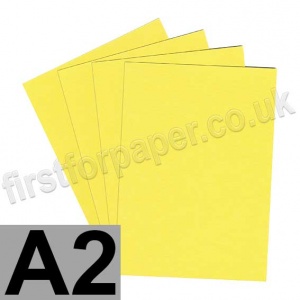 Colorset Recycled Card, 270gsm, A2, Lemon
