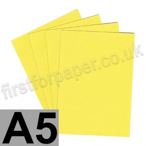 Colorset Recycled Card, 270gsm,  A5, Lemon