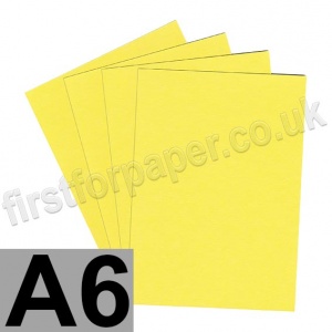 Colorset Recycled Card, 270gsm,  A6, Lemon