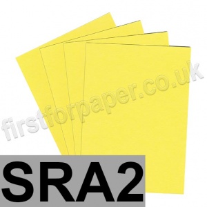 Colorset Recycled Card, 270gsm, SRA2, Lemon