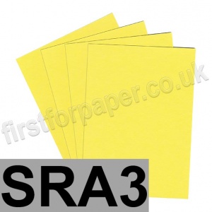 Colorset Recycled Card, 350gsm,  SRA3, Lemon