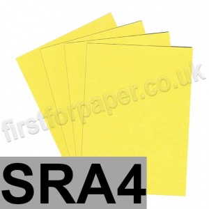 Colorset Recycled Card, 350gsm, SRA4, Lemon
