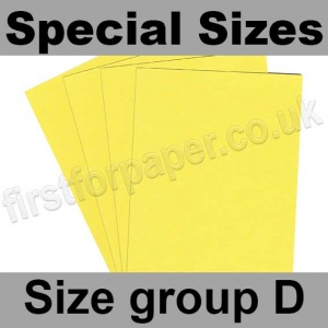 Colorset Recycled Card, 350gsm, Special Sizes, (Size Group D), Lemon