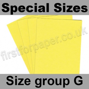 Colorset Recycled Card, 270gsm, Special Sizes, (Size Group G), Lemon