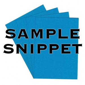 •Sample Snippet, Colorset, 270gsm, Light Blue