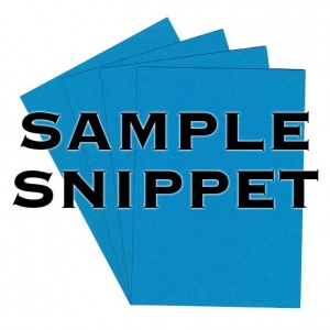 Sample Snippet, Colorset, 350gsm, Light Blue