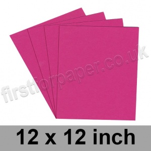 Colorset Recycled Card, 350gsm, 305 x 305mm (12 x 12 inch), Magenta