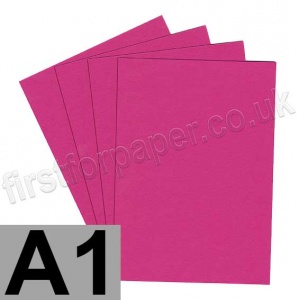 Colorset Recycled Paper, 120gsm, A1, Magenta - per 50 sheets