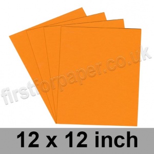 Colorset Recycled Card, 270gsm, 305 x 305mm (12 x 12 inch), Mango