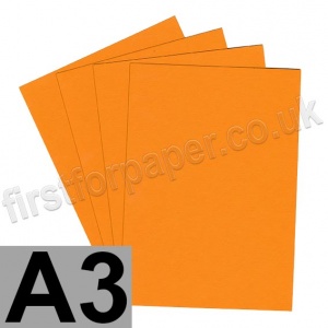 Colorset Recycled Card, 270gsm,  A3, Mango