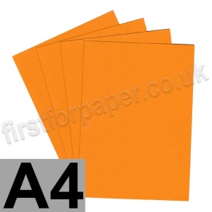 Colorset Recycled Card, 270gsm,  A4, Mango