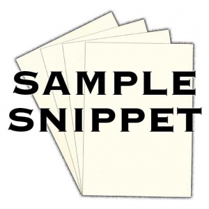 Sample Snippet, Colorset, 120gsm, Natural