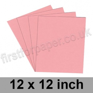 Colorset Recycled Card, 270gsm, 305 x 305mm (12 x 12 inch), Pink Ice