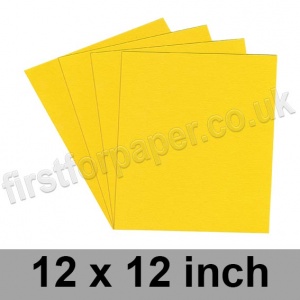 Colorset Recycled Card, 270gsm, 305 x 305mm (12 x 12 inch), Solar