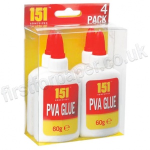 PVA Glue Bottles 60g (4 Pack)