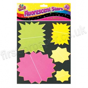 50 Assorted Neon Stars