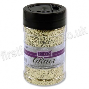 Icon Glitter, Medium Sized Flake, 110g - Gold