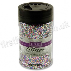 Icon Glitter, Medium Sized Flake, 110g - Mixed Colours