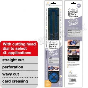 Cathedral 4-in-1 Cut/Perforate/Wavy edge/Crease, A4 Creative Rotary Paper Trimmer
