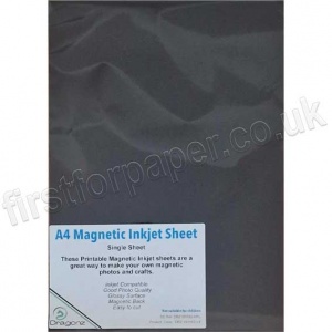 A4 Printable Photo Gloss Magnetic Ink Jet Sheet - 1 Sheet