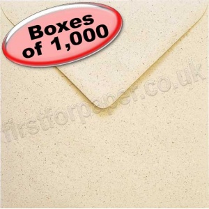 Abbey, Fleck Sand Recycled Envelope, 155 x 155mm - 1,000 Envelopes