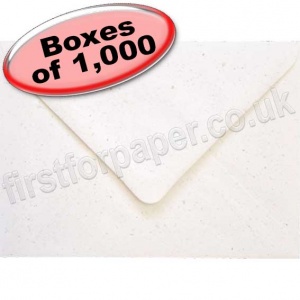 Abbey, Fleck White Recycled Envelope, C6 (114 x 162mm) - 1,000 Envelopes
