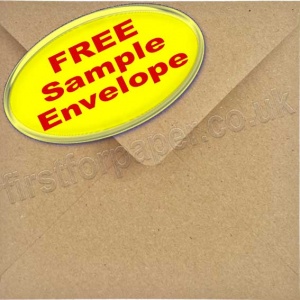 •Sample Abbey, Fleck Kraft Recycled Envelope 146 x 146mm