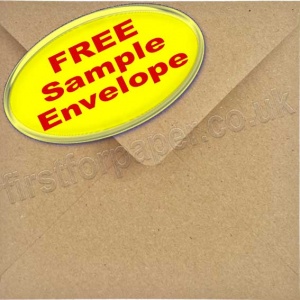 Sample Abbey, Fleck Kraft Recycled Envelope 146 x 146mm