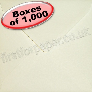 Anvil Hammer, Textured Greetings Card Envelope, 155 x 155mm, Ivory - 1,000 Envelopes