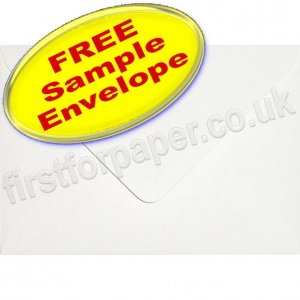 •Sample Anvil Hammer Textured Envelope, C6, White