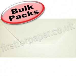 Anvil Hammer, Textured Greetings Card Envelope, DL (110 x 220mm), Ivory - 1,000 Envelopes