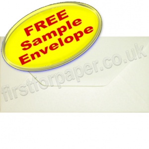 Sample Anvil Hammer Textured Envelope, DL, Ivory